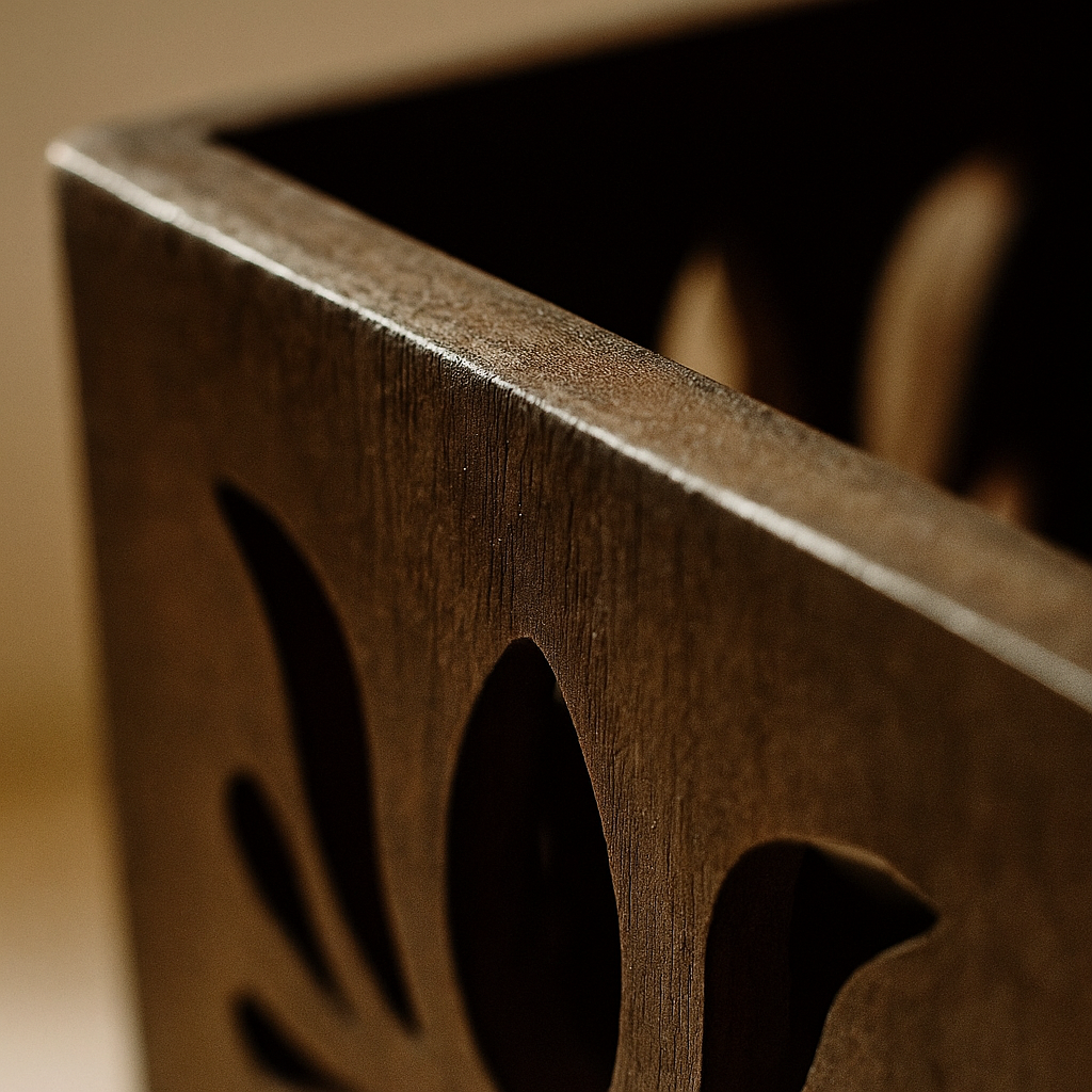 Handmade walnut Cutlery Holder Organiser