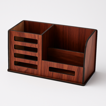 Rustic Handmade Wooden Pen Holder