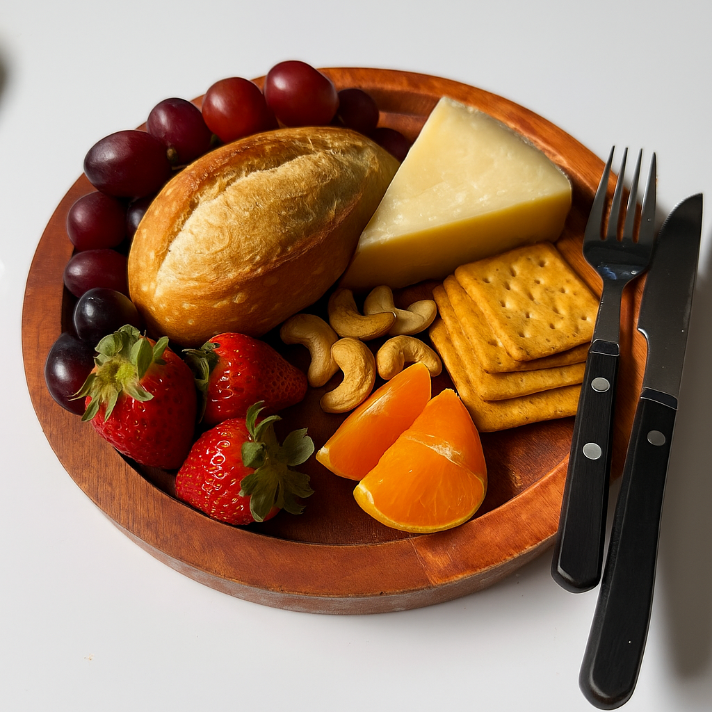 Acacia Wood Serving Platter – Rustic Engraved Board