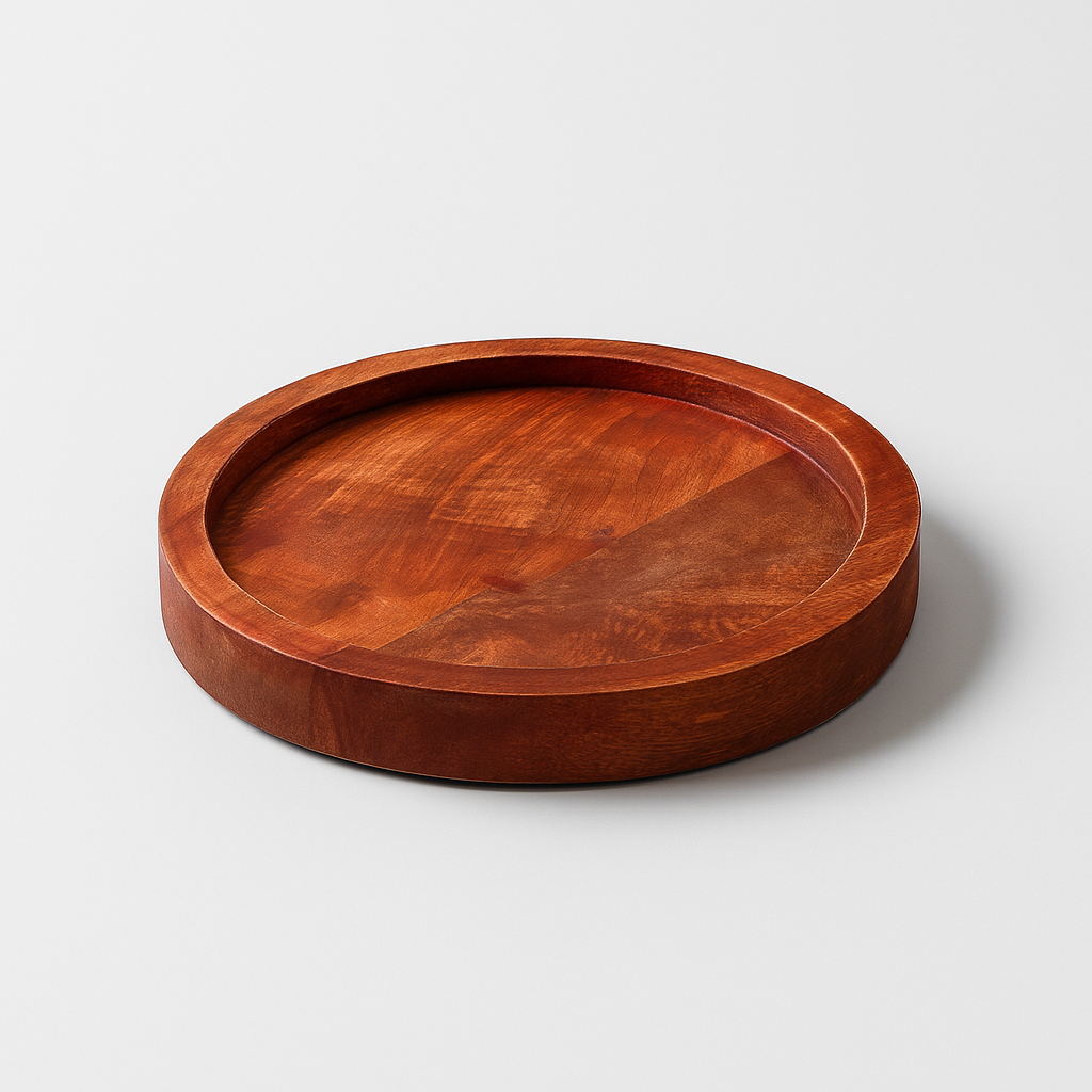 Acacia Wood Serving Platter – Rustic Engraved Board