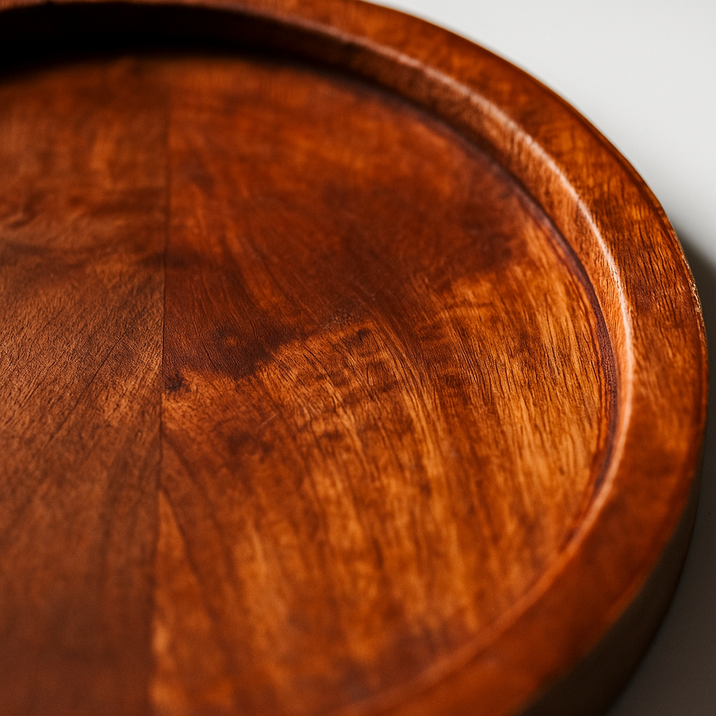 Acacia Wood Serving Platter – Rustic Engraved Board