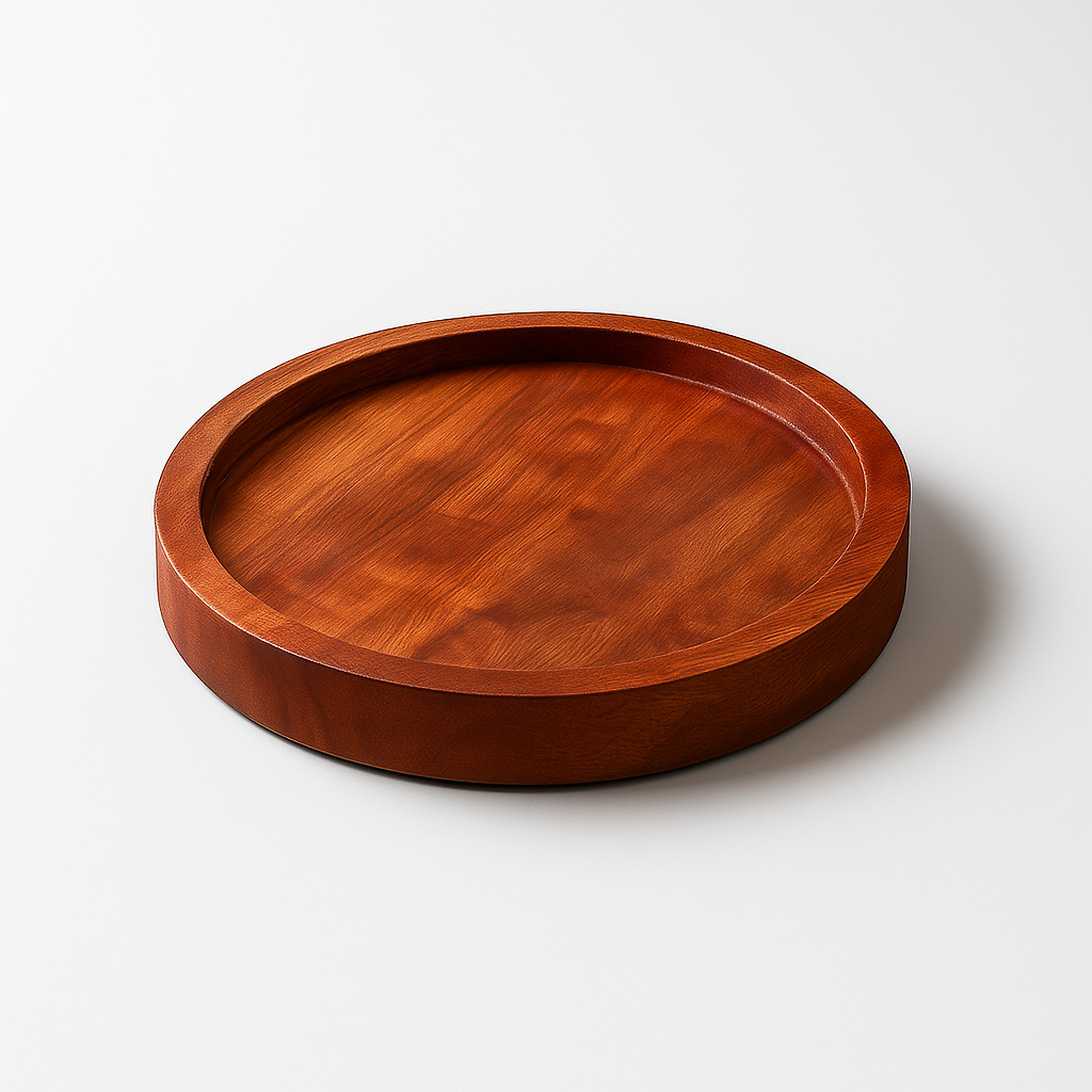 Acacia Wood Serving Platter – Rustic Engraved Board