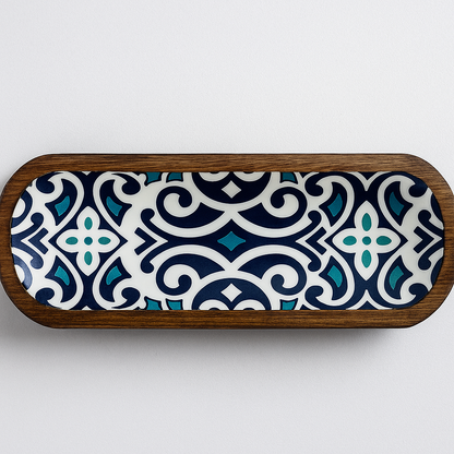 Handcrafted Wooden Ceramic serving tray