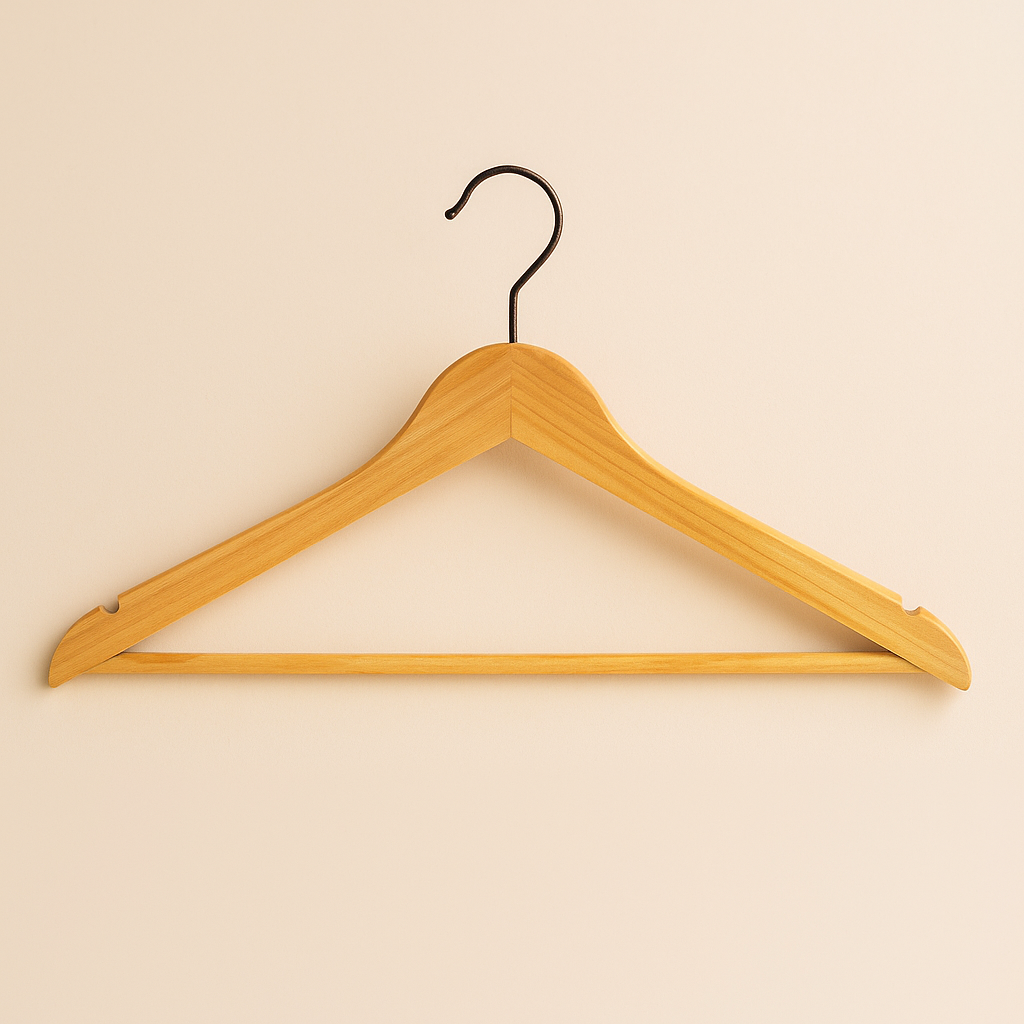 Rustic Solid Wood Clothing Hangers
