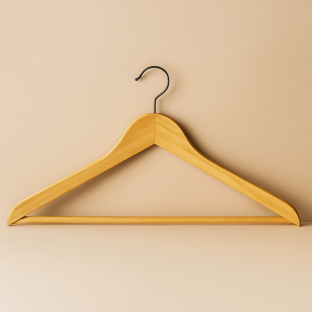 Rustic Solid Wood Clothing Hangers