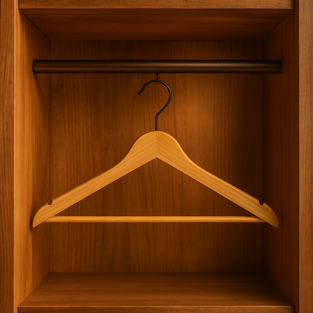 Rustic Solid Wood Clothing Hangers