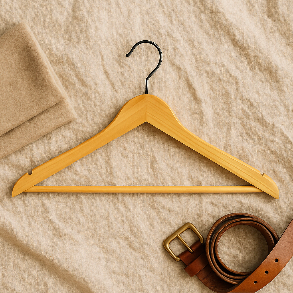 Rustic Solid Wood Clothing Hangers