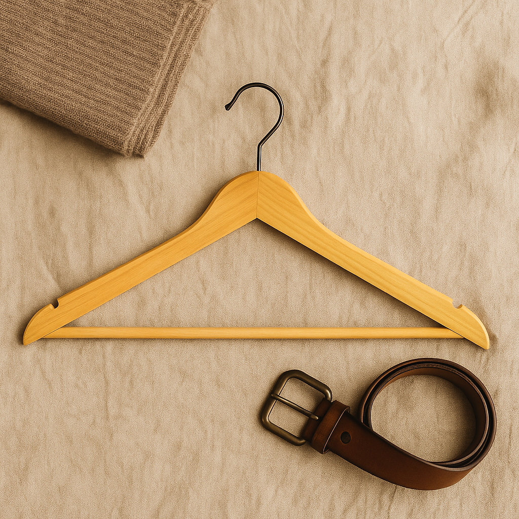 Rustic Solid Wood Clothing Hangers