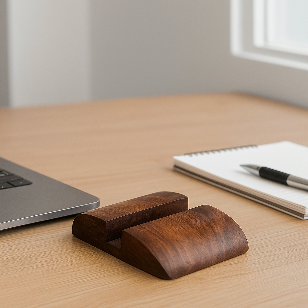 Wooden Walnut Smart Phone Holder