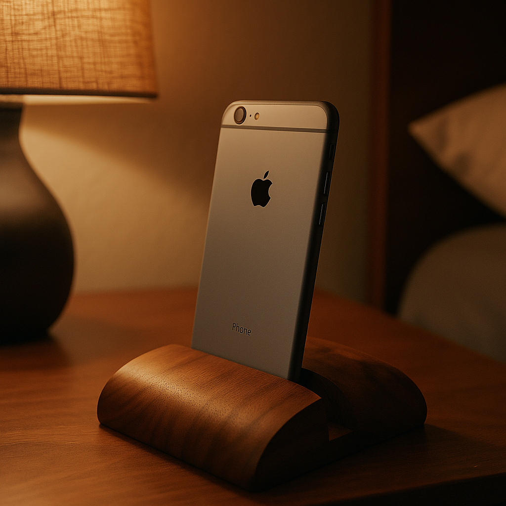 Wooden Walnut Smart Phone Holder
