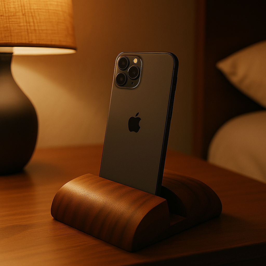 Wooden Walnut Smart Phone Holder