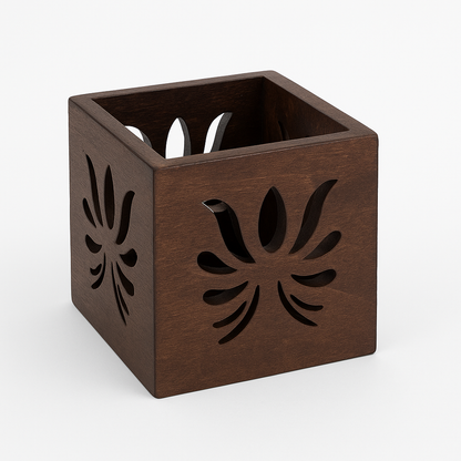 Handmade walnut Cutlery Holder Organiser