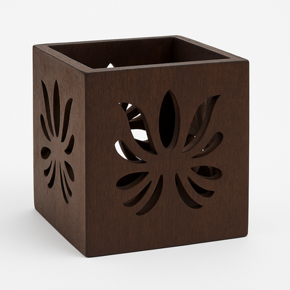 Handmade walnut Cutlery Holder Organiser