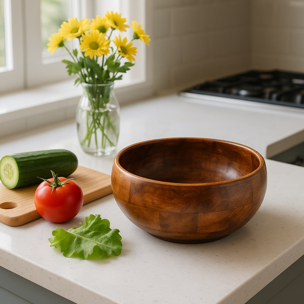 Handcrafted Wooden Fruit Bowl