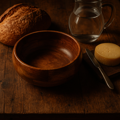 Handcrafted Wooden Fruit Bowl