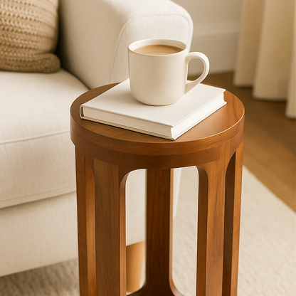 Handmade Wooden Side Table Nightstand Plant Stand