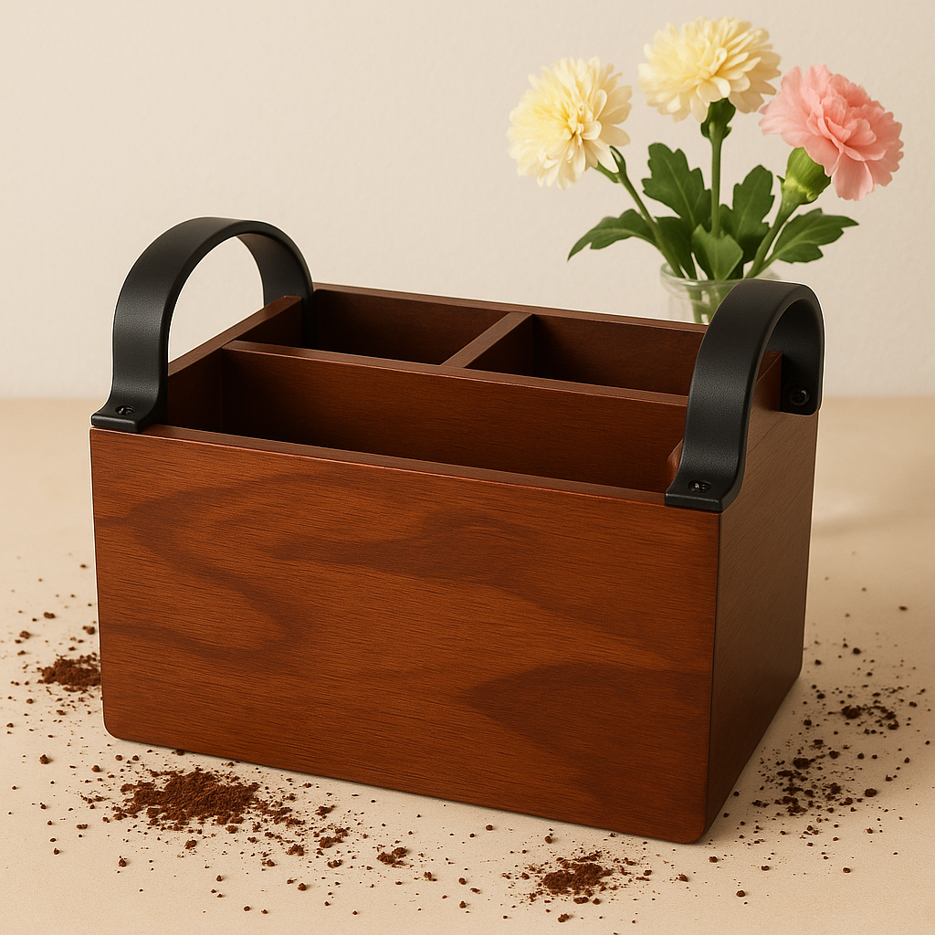 Engraved Wooden Cutlery Napkin Holder