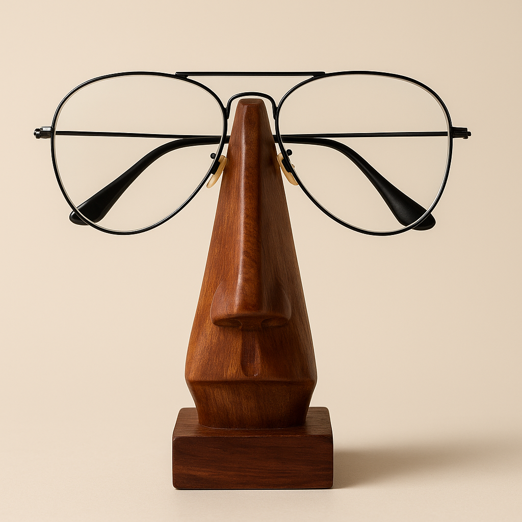 Handmade Walnut Eye Glass Holder