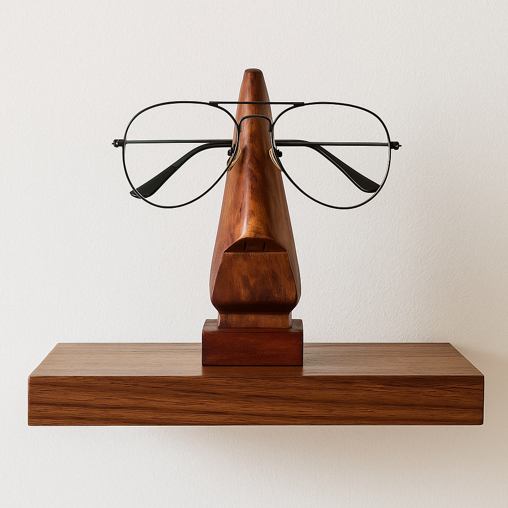 Handmade Walnut Eye Glass Holder