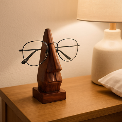 Handmade Walnut Eye Glass Holder