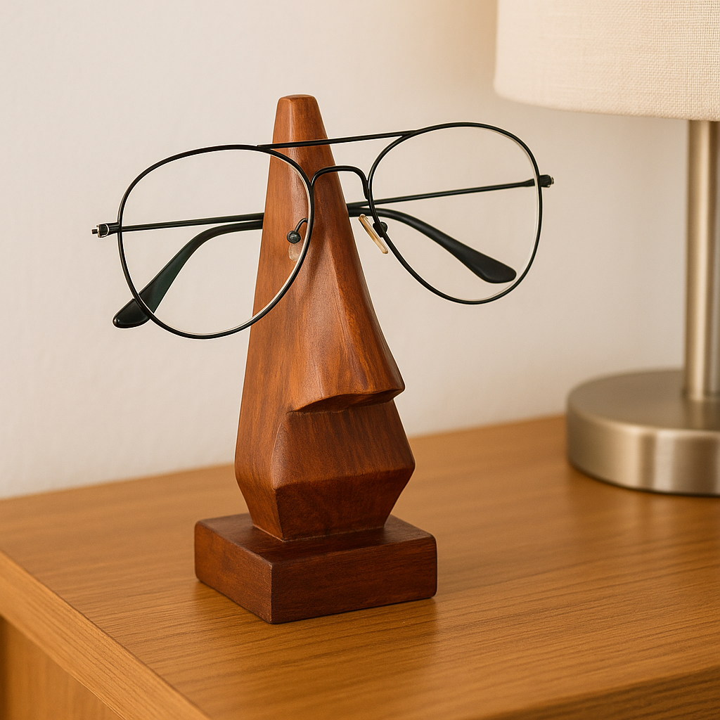 Handmade Walnut Eye Glass Holder
