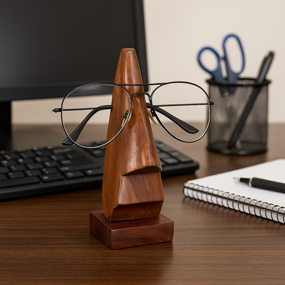 Handmade Walnut Eye Glass Holder