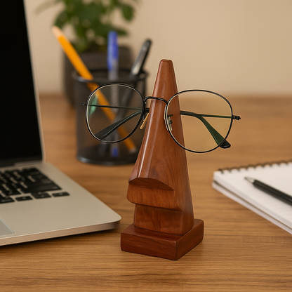 Handmade Walnut Eye Glass Holder