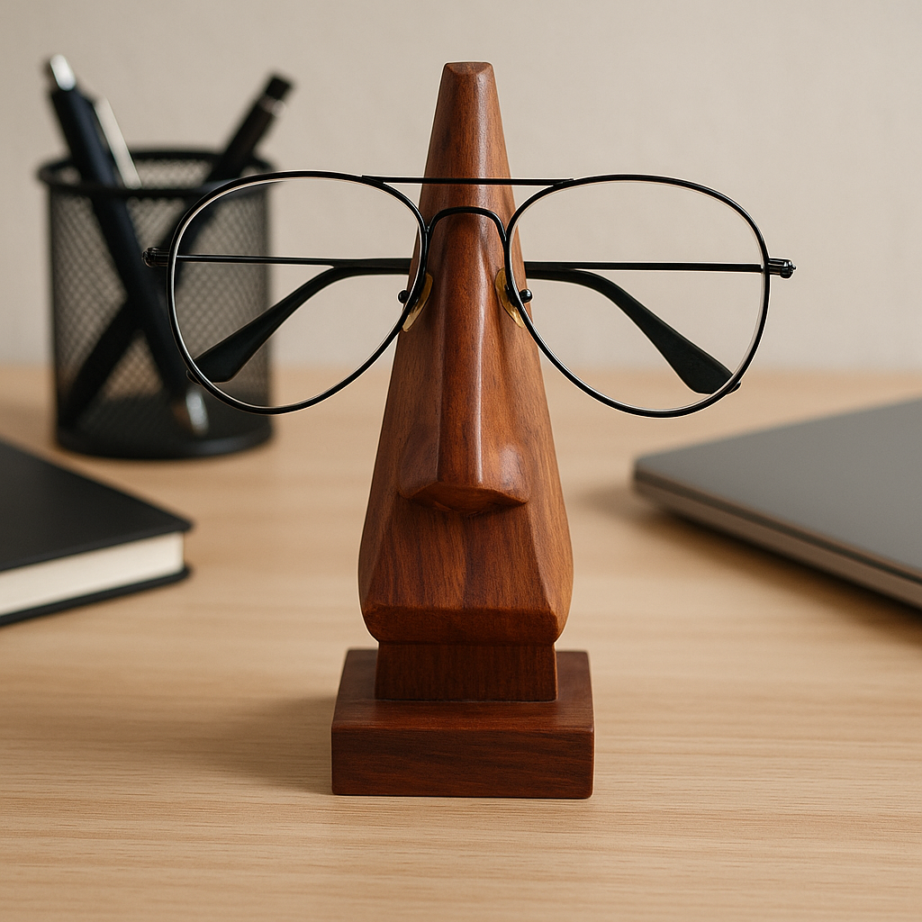 Handmade Walnut Eye Glass Holder