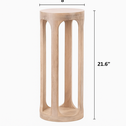 Handmade Wooden Side Table Nightstand Plant Stand