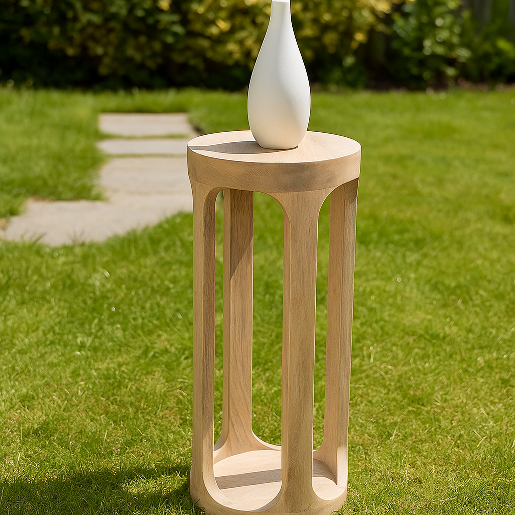 Handmade Wooden Side Table Nightstand Plant Stand