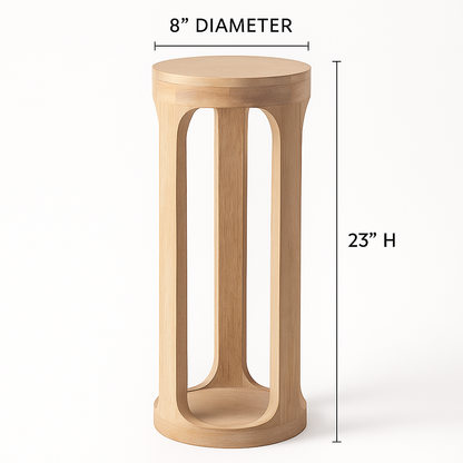 Handmade Wooden Side Table Nightstand Plant Stand