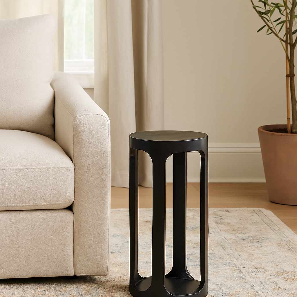 narrow sofa side table