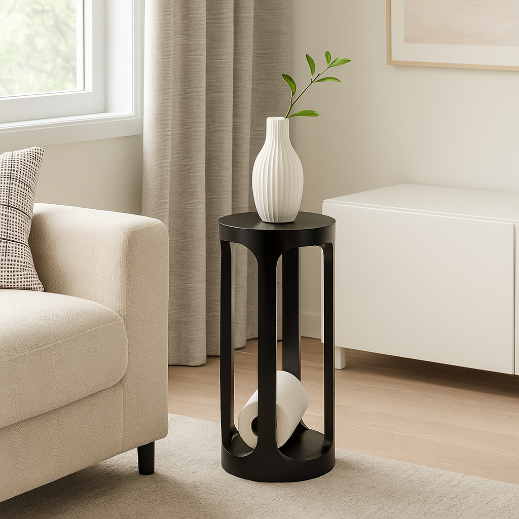 Handmade Wooden Side Table Nightstand Plant Stand