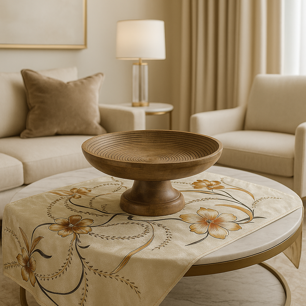 Decorative wooden bowl 