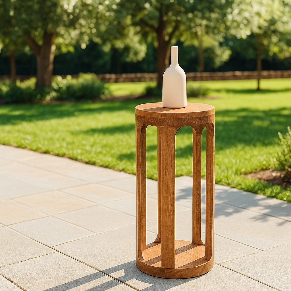 Handmade Wooden Side Table Nightstand Plant Stand