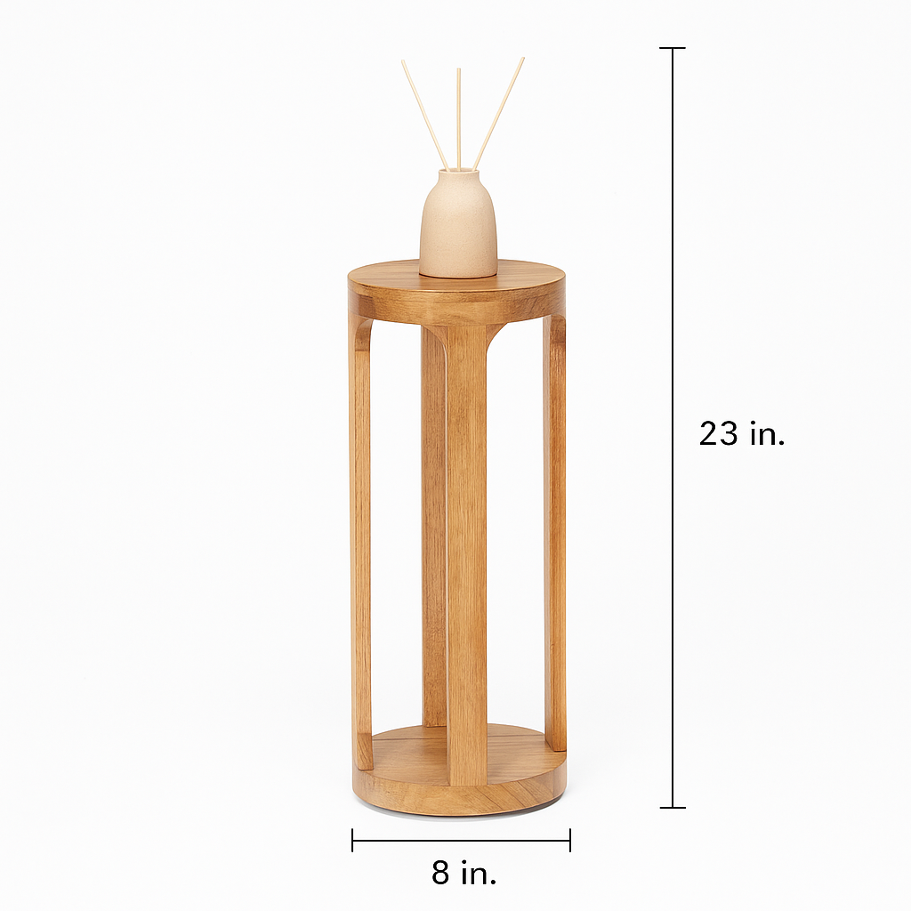Handmade Wooden Side Table Nightstand Plant Stand