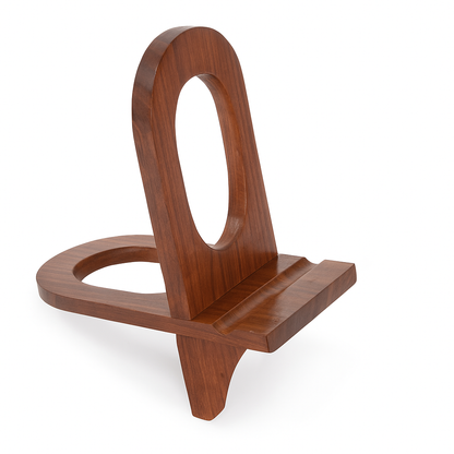 Rustic Handle Design Mobile Wooden Stand