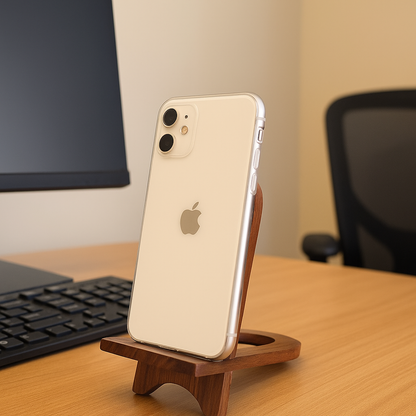 Rustic Handle Design Mobile Wooden Stand