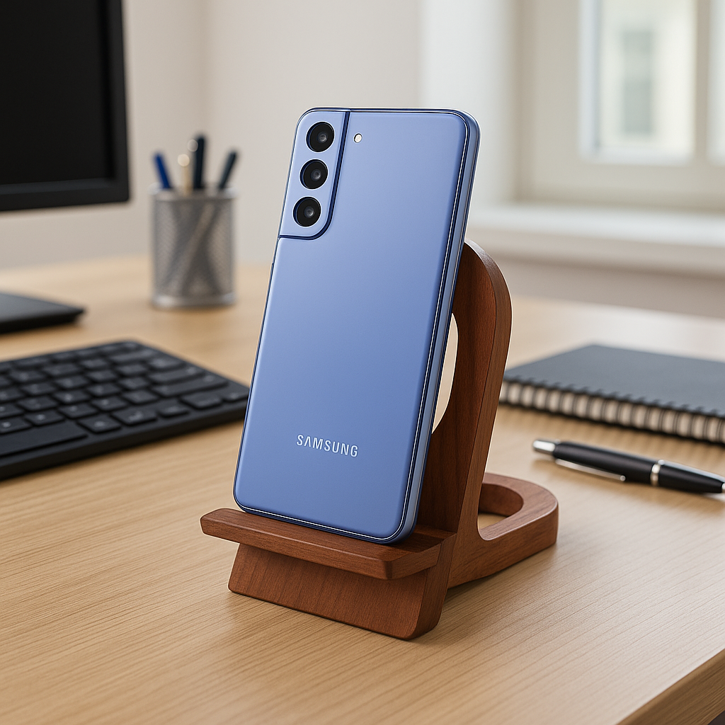 Rustic Handle Design Mobile Wooden Stand