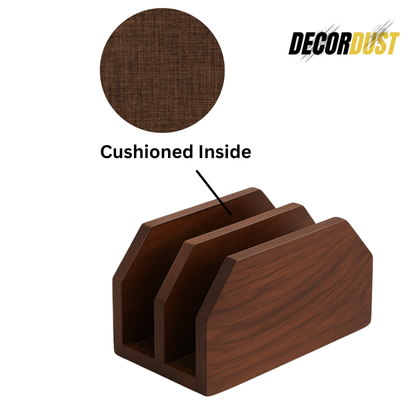 Dual Vertical Wooden Laptop Stand