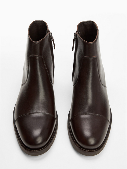 Leather Chelsea ankle boots