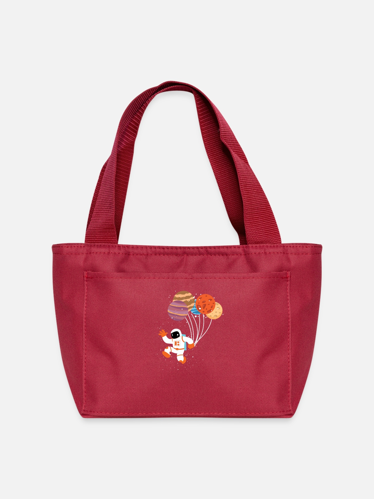 Spaceman Planet Balloons on Lunch Bag
