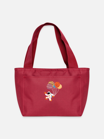 Spaceman Planet Balloons on Lunch Bag
