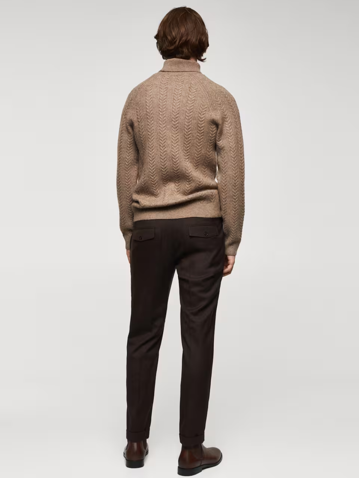 Twisted turtleneck sweater