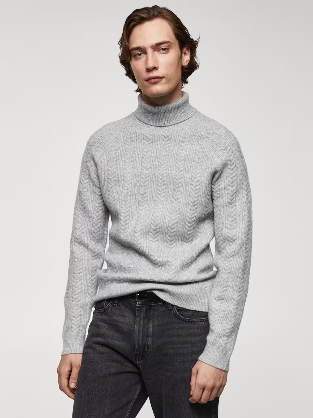 Twisted turtleneck sweater