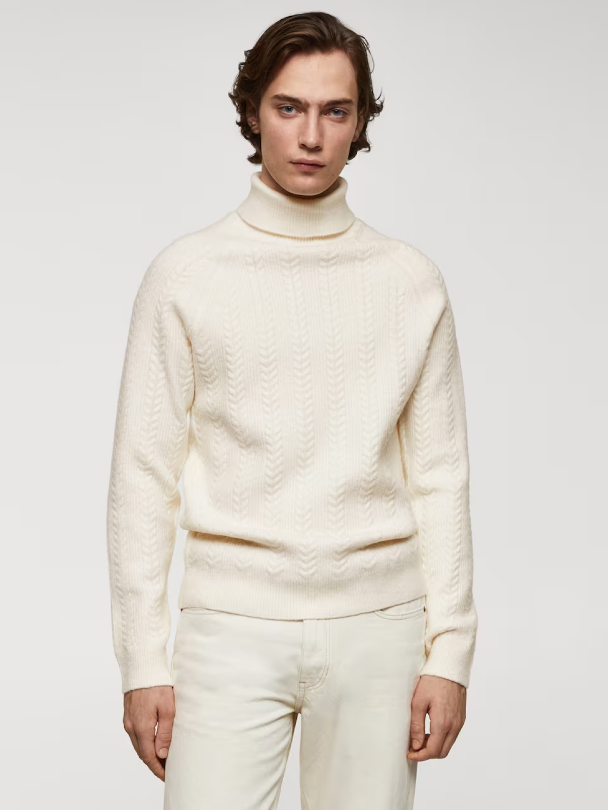 Twisted turtleneck sweater