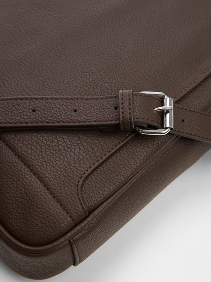 Textured bag with flap