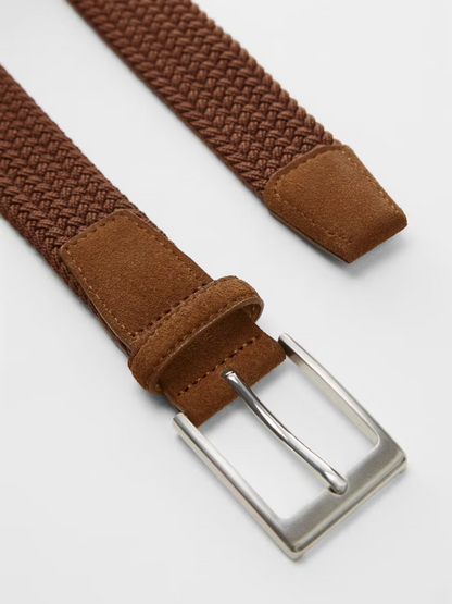 Braided elastic belt