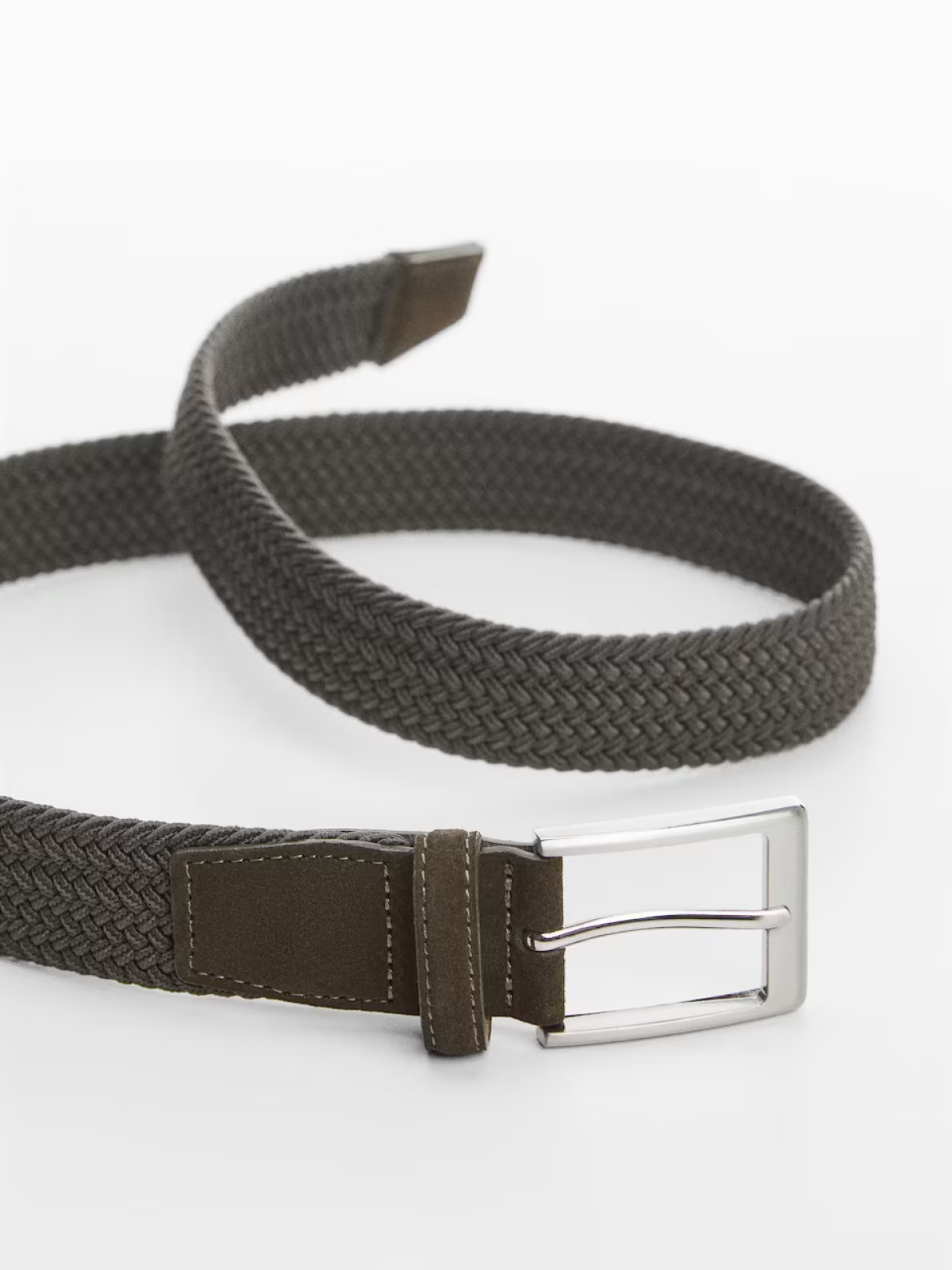 Braided elastic belt