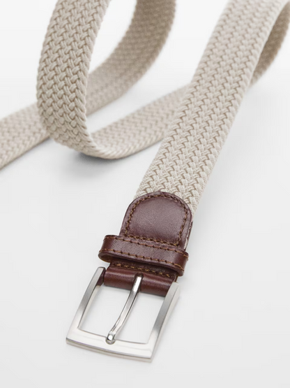 Braided elastic belt